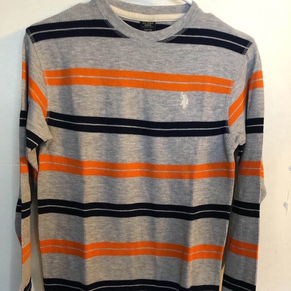 US Polo Assoc Boys Long Sleeve Thermal Shirt, Size 14/16, NWOT